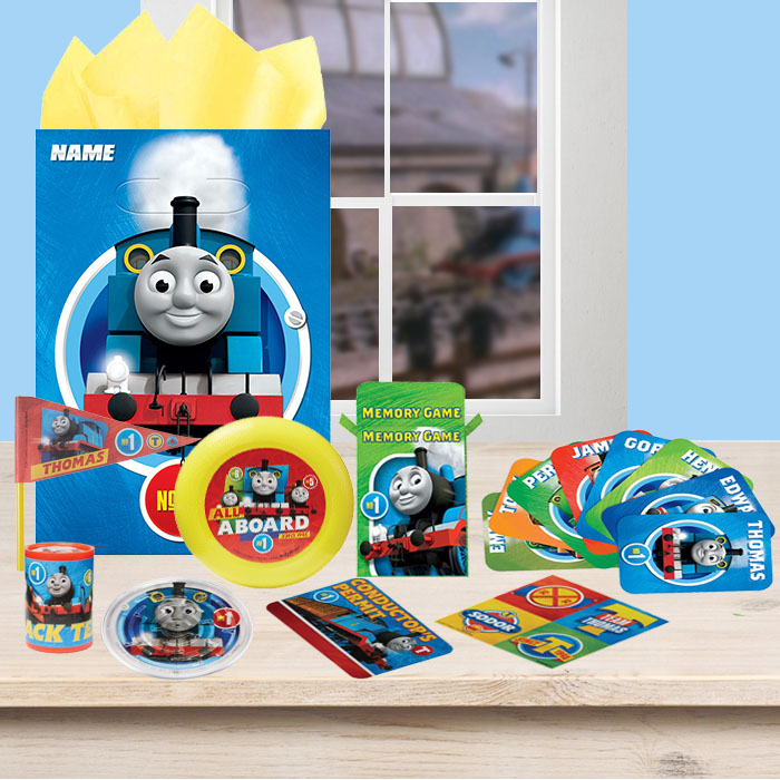 12 Train TATTOOS Party Favors Supplies for Birthday Treat Loot Bags Thomas Tank