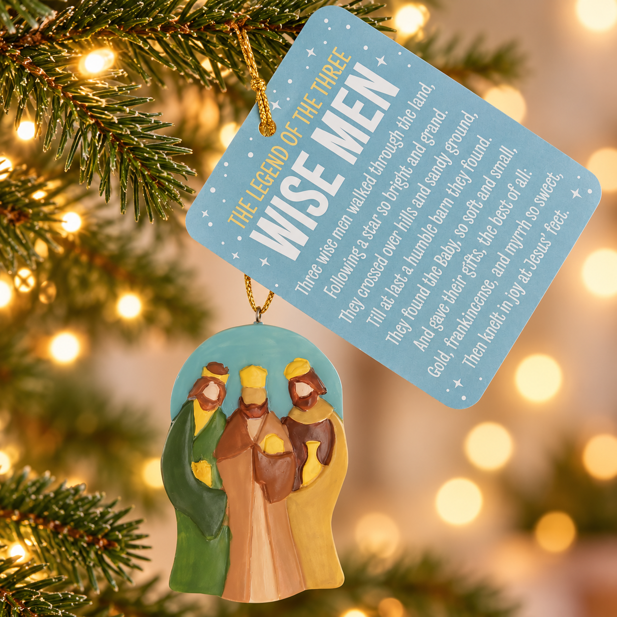 Legend of the Three Wise Men Ornament with Card