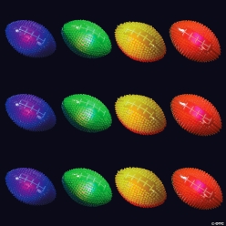 Light Up Spike Footballs - 12 Pk