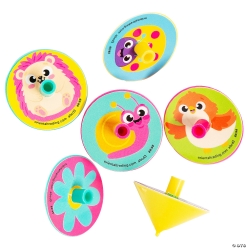 70% OFF: Springtime Friend Characters Spin Tops-144Pk
