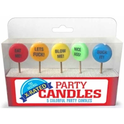 X-Rated Party Candles Set - 5 Pack