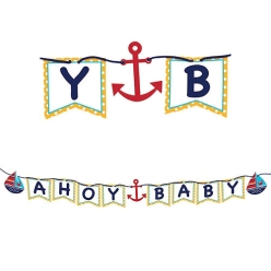 Nautical Baby Shower 5.5 Foot Banner