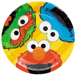 Sesame Street Character Dinner Plates - 8 PK