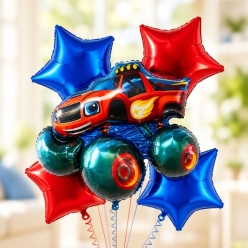 Blaze Monster Truck Balloon Bouquet