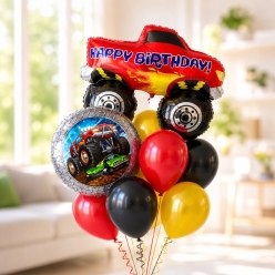 Monster Truck Deluxe Balloon Bouquet
