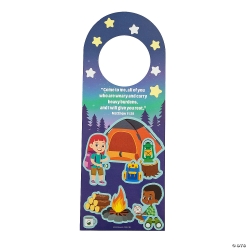 Great North VBS Matthew 11 Doorknob Hanger Sticker Scenes-12Pk