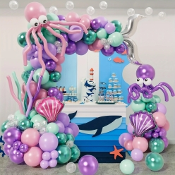 50% OFF: Under the Sea GIANT 142 Pc Arifill Balloon Garland Kit