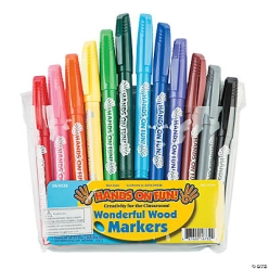 Wonderful Wood Markers 12pc