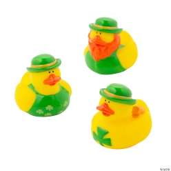 St. Patrick's Day Rubber Duckies - 12 Pk