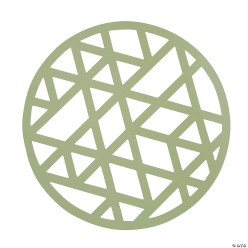 Sage Green Round Cardstock Chargers-24Pk