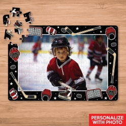 Personalized 120pc Hockey Photo Puzzle