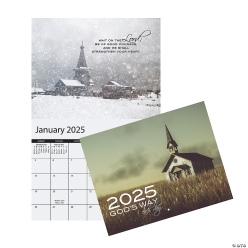 Religious 2025 God's Way Wall Calendar