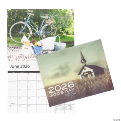 2026 Religious Wall Calendar -13-Month with Colourful Images