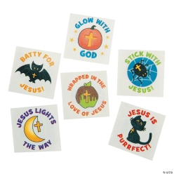70% OFF: Christian Halloween Tattoos - 72 Pack