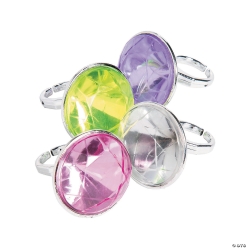 Bulk Faux Diamond Rings BIG 72 Pk