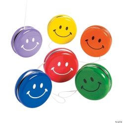 Metal Smile Face Yo-Yos - 30 Pack