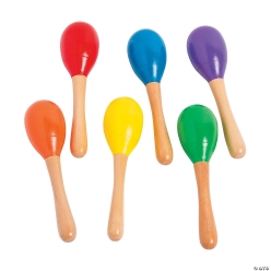 Mini Colourful Maracas - 36Pk