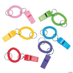 Whistle Expandable Keychains - 36Pk