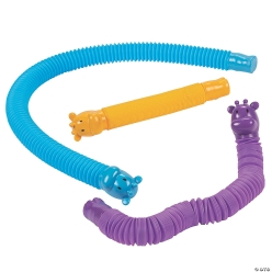 Expanding Giraffe Tubes Fidget Toys - 12Pk