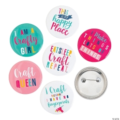 Pretty Crafty Buttons - 24Pk