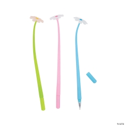 UV Light Colour-Changing Daisy Pens - 12Pk