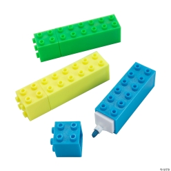 Lego Brick Highlighters - 12Pk