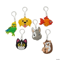 Cute Pet Backpack Clips with Glow Clip- 12Pk