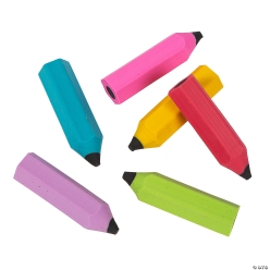 Pencil-Shaped Erasers - 48pk