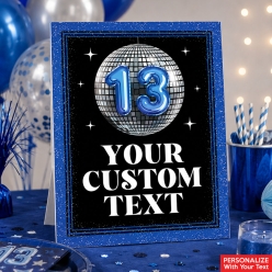 13th Birthday Blue Custom 14