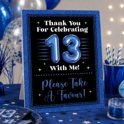 13th Birthday Blue Favours 14