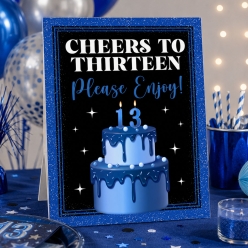 13th Birthday Blue Food Station 14