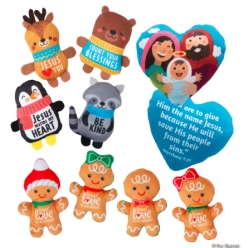 Religious Christmas Plush Assortment - 138Pk