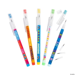 Motivational Stacking Point Pencil Assortment - 50 Pk