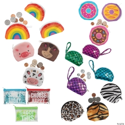 Bulk Coin Purse Assortment - 72pk