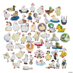 Duck Character Sticker Assortment - 50Pk
