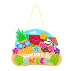 Summer is Sweet Fruit Sign Craft Kit-12Pk