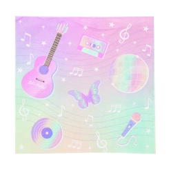 Pastel Music Party Luncheon Napkins-16Pk