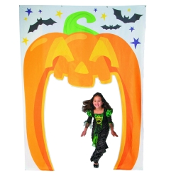 Halloween Jack-O-Lantern Polyester Doorway Arch