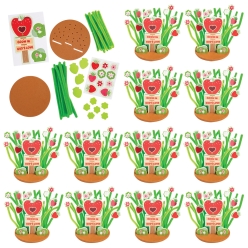 Religious Grow in God's Love Strawberry Garden Craft Kit-12Pk