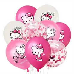 50% OFF: Hello Kitty Full Colour Large Latex Balloons - 12 PK