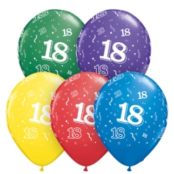 18th Birthday Assorted Latex Balloons - 50pk
