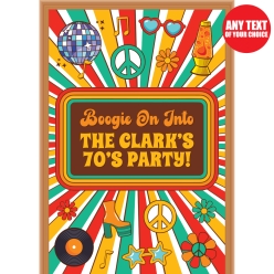 1970's PERSONALIZED Giant Vinyl Keepsake Door Sign