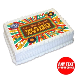 1970s Personalized Edible Icing