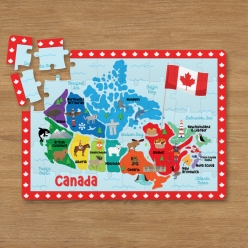30pc Canada Day Map Puzzle