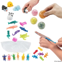 Bulk Mini Bright Squishy & Stretchy Toys Assortment 300pcs