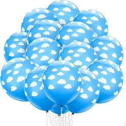 Cloud Large Latex Balloons - 6 PK