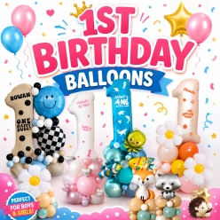 1st Birthday Party Balloons