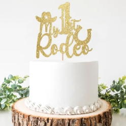 My First Rodeo Large Cake Topper