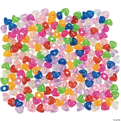 Happy Heart Pony Beads - 600Pk