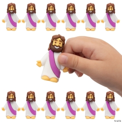 Jesus with Purple Sash Figurine Toys-12Pk